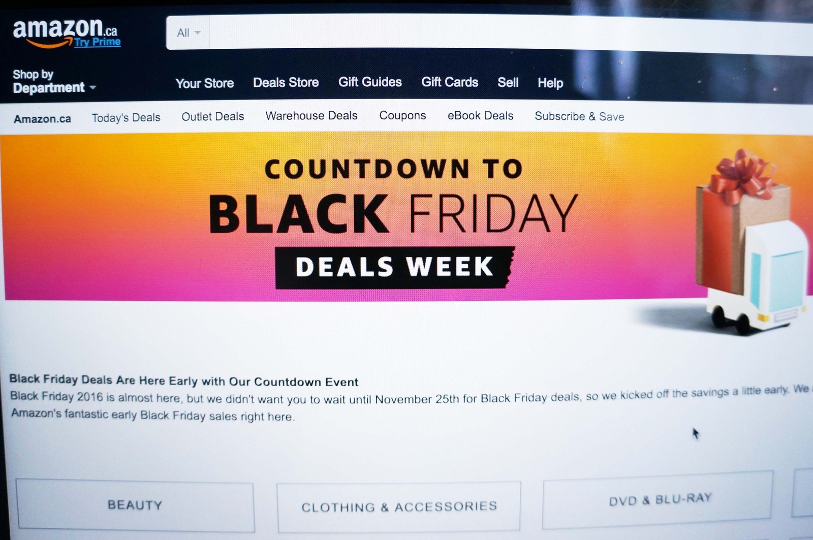 Black friday deals at amazon ca - Soldes en image