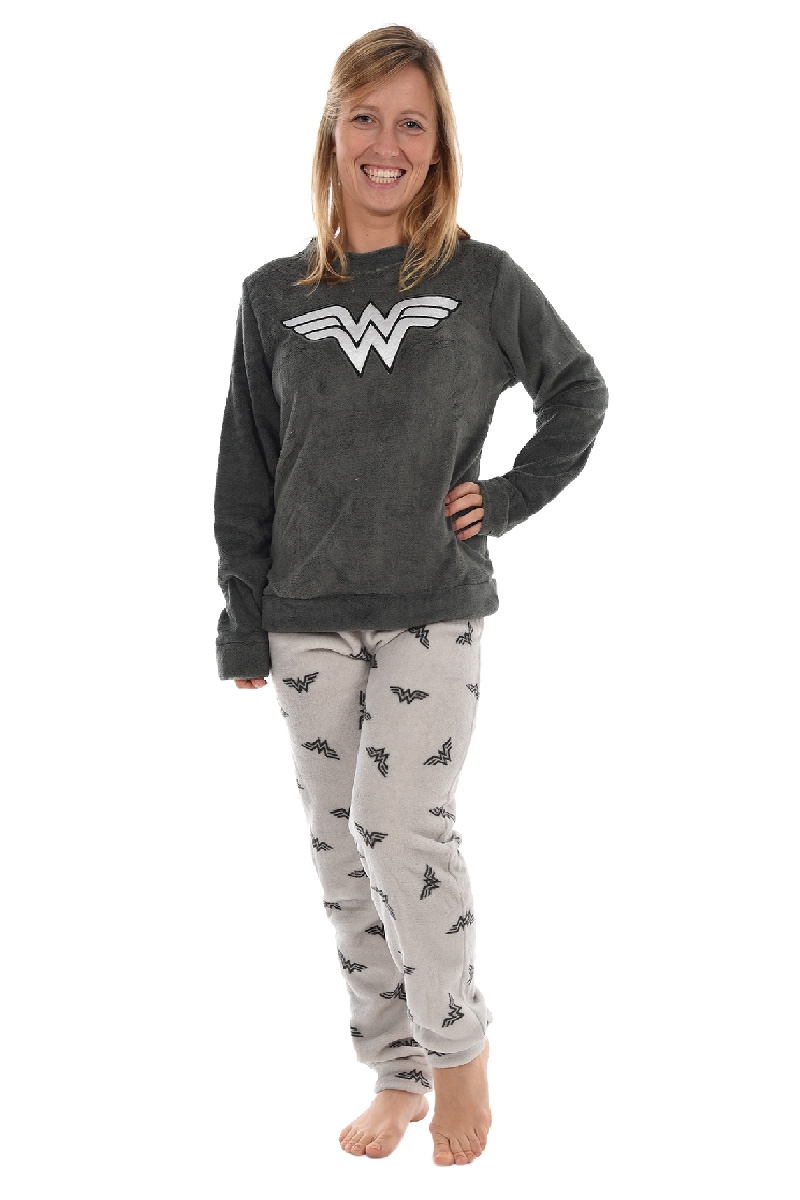 Pyjama femme wonder woman - Soldes en image